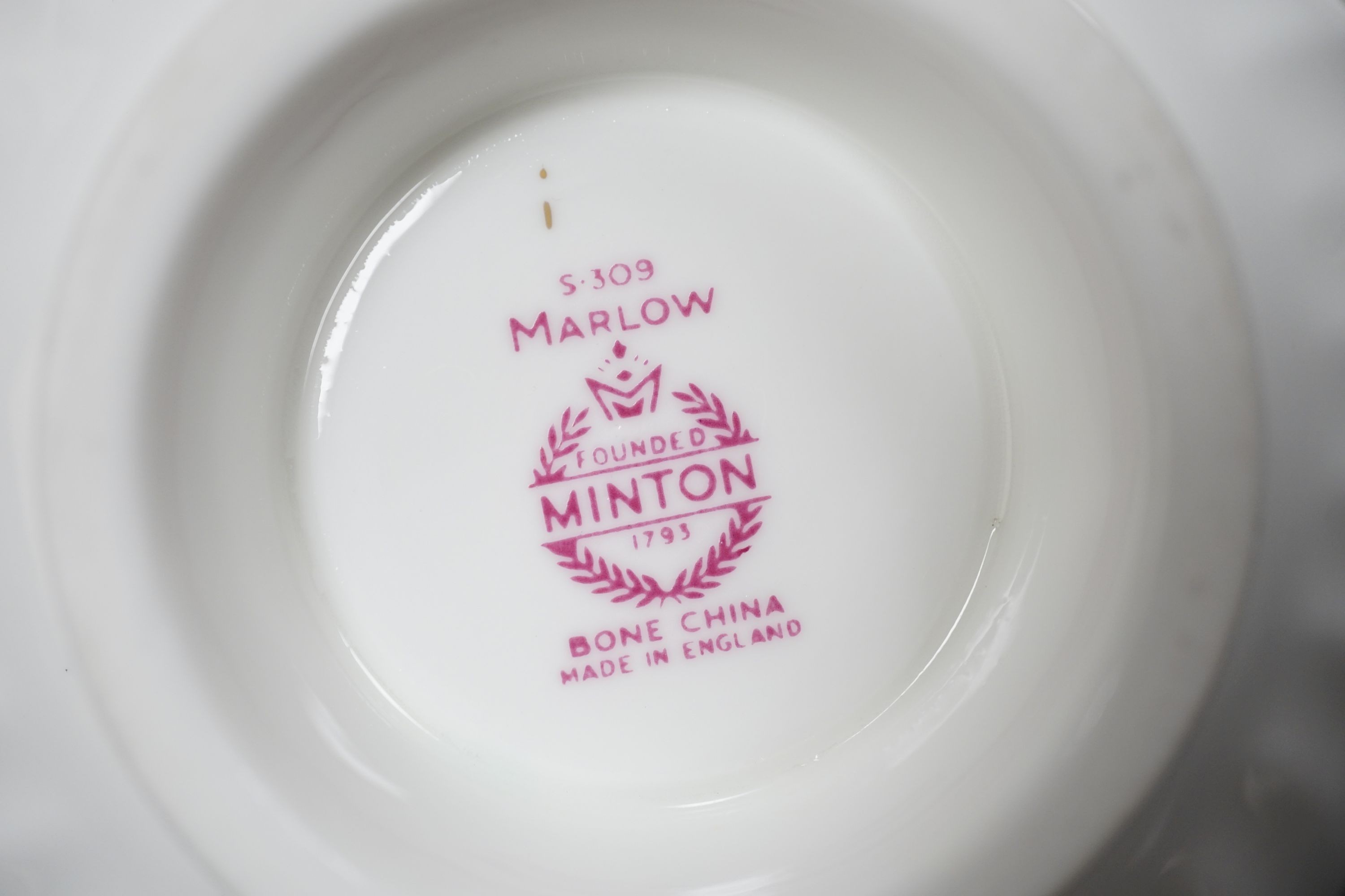 A large Minton Marlow pattern table service